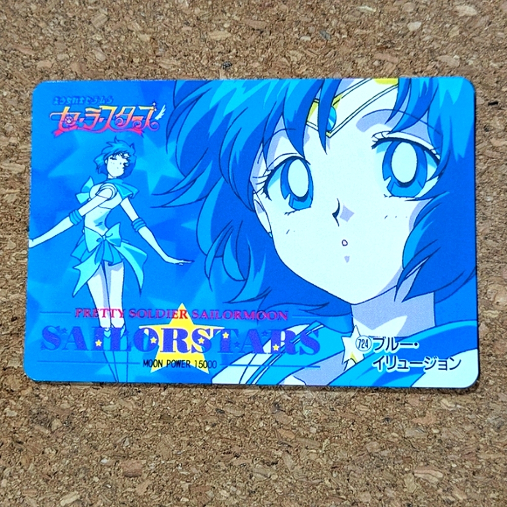 VTG. SAILOR MOON SS | Sailor Mercury # 724 | 1996 Amada PP Part 14 Japanese TCG